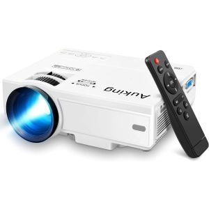 AuKing M8-F 2024 Upgraded Mini Projector